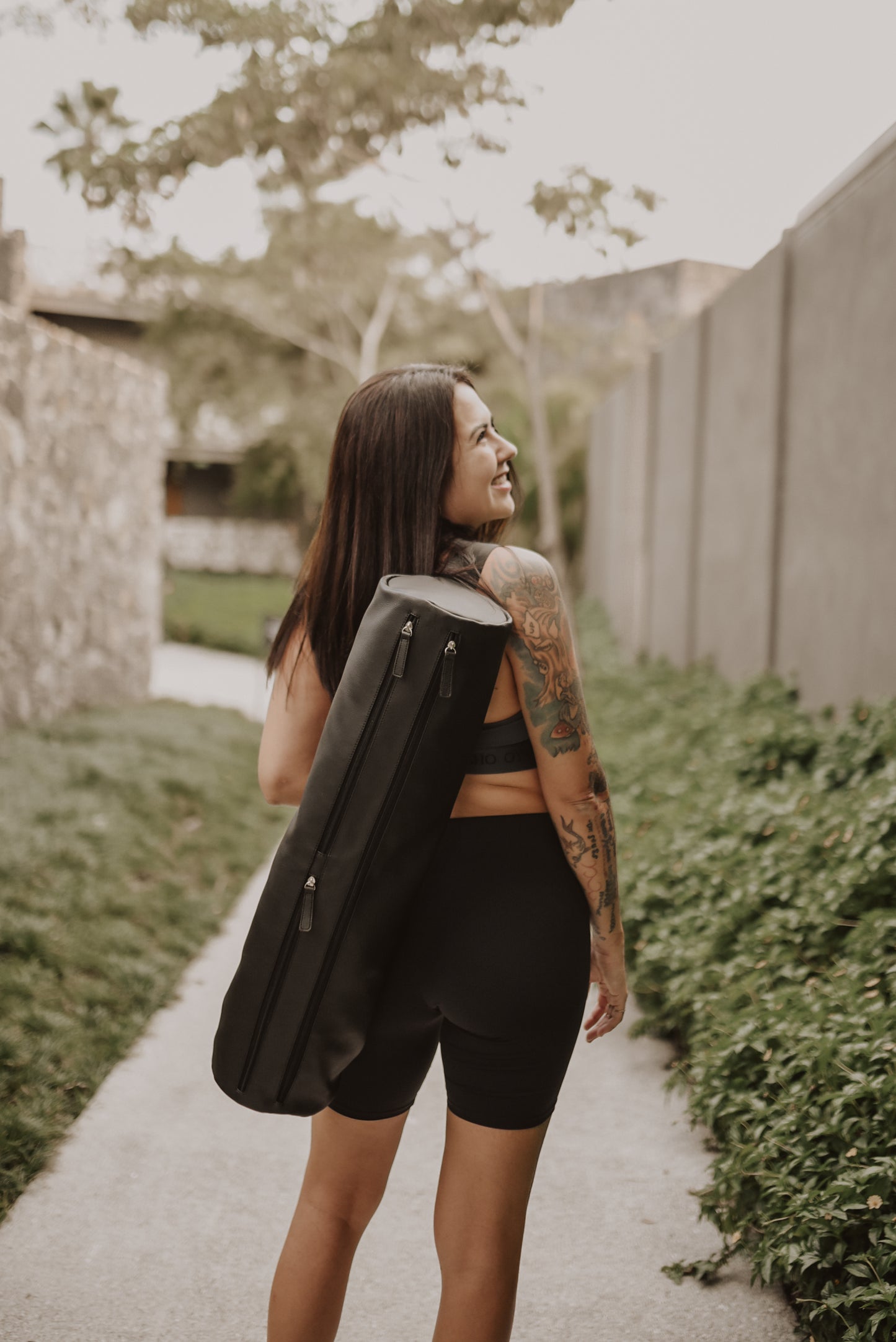 Porta tapete de yoga - Negro